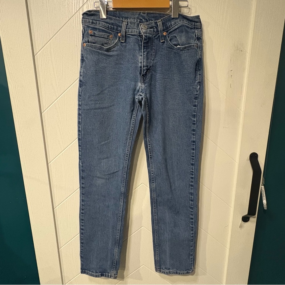 Levi’s 514 Straight Fit Jeans W30 L32 Mens Medium Wash Blue Denim Classic Casual